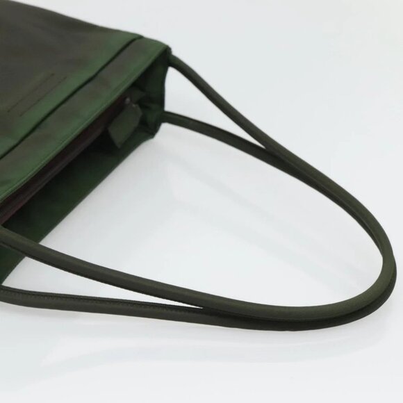 PRADA Shoulder Bag Nylon Khaki Silver Auth 129429 - Picture 8 of 15